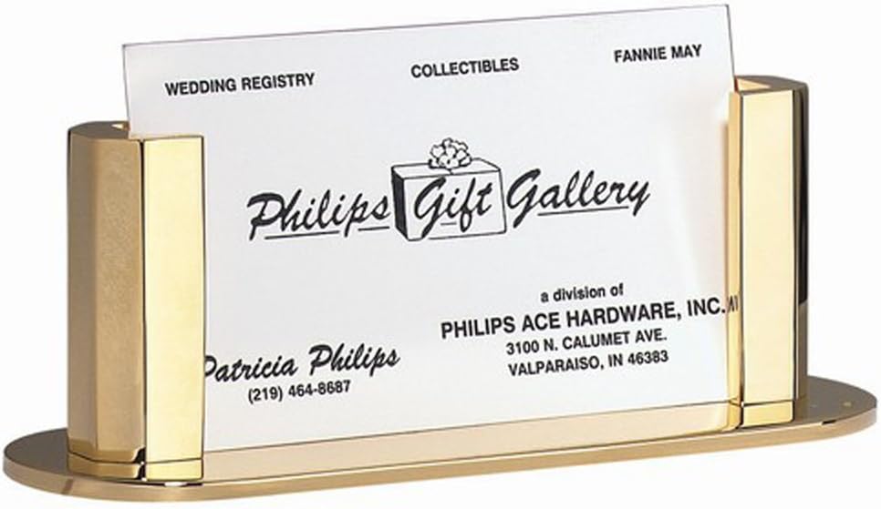 Elegant Business Cards Desk Organizer - For Office & Home Use Ideal Business Card Holder for Business Men, Managers & Executives (gold)