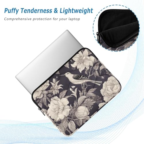 Funda para portátil 13-14 pulgadas con diseño floral impermeable miniatura 5