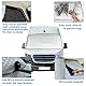 Verdickte Windschutzscheibenabdeckung für Mercedes Sprinter 2006–2018, silberfarbene Windschutzscheibenabdeckung, Anti-Frost-EIS-Staub-Fensterabdeckung