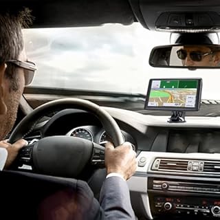 GPS Voiture - Navigateur GPS de 18 Centimètres - Écran Tactile pour Véhicules Camions Camping-Cars Longs Trajets