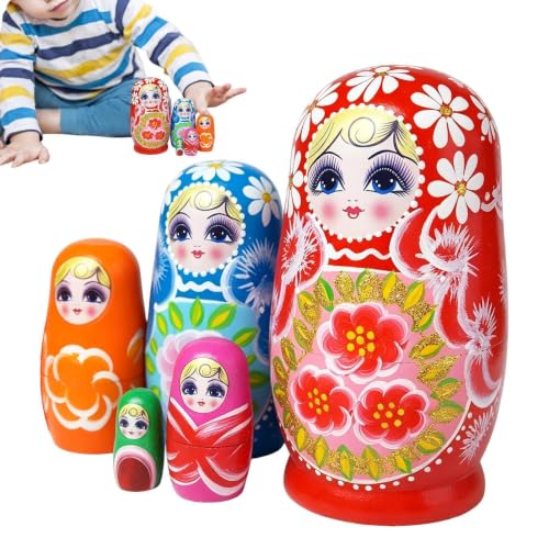 Muñecas Rusas decorativas: soluciona espacios aburridos con arte tradicional de madera