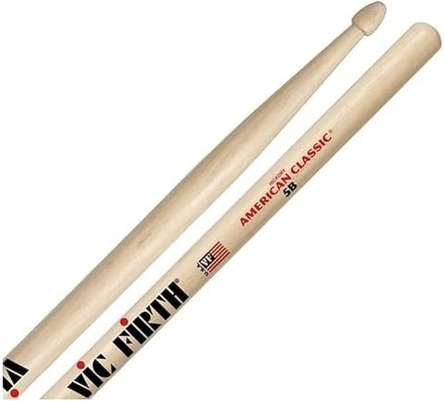 Vic Firth 5b American Hickory Wood Tip Drumstick