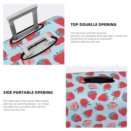 Travel Luggage Cover - Cute Strawberry No.1001 Washable Suitcase Covers Protector Fits 18-32 Inch Luggage3