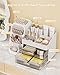 Anylady Makeup Organizer with Drawers, Skincare Organizer (Large Size Thick), Storage Box Cosmetic Display Cases, Make up Organizers for Vanity, Dresser, Desk, Kitchen, Countertop (White)