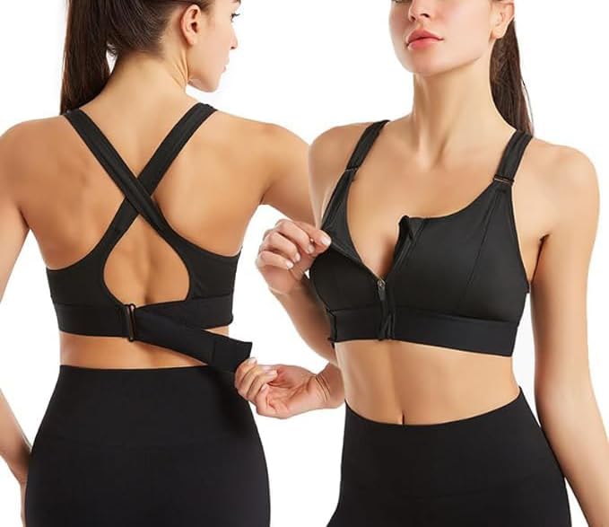 Brachie Women’s Fitness Yoga Push Up Sports Non-Wired Bra for Women Gym Running Padded Tank Top Athletic Vest Underwear Shockproof Strappy Sport Bra Brachie Women’s Fitness Yoga Push Up Sports Non-Wired Bra for Women Gym Running Padded Tank Top Athletic Vest Underwear Shockproof Strappy Sport Bra