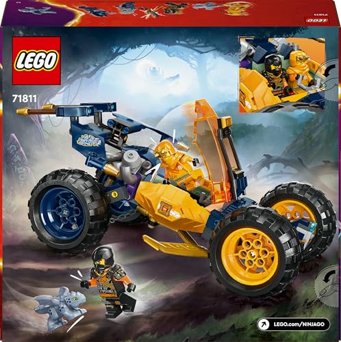 NINJAGO Buggy Fuoristrada Ninja di Arin, Giochi per Bambini e Bambine da 7 Anni in su, Macchina Giocattolo da Costruire con Drago e 4 Minifigure dei Personaggi Ninja, Idea Regalo Divertente 71811 - Lego - Immagine 7