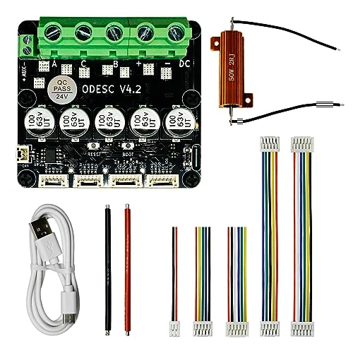 ODESC V4.2 Brushless Servo Motor Controller Driver Board, Software Configuration Compatible with Odr