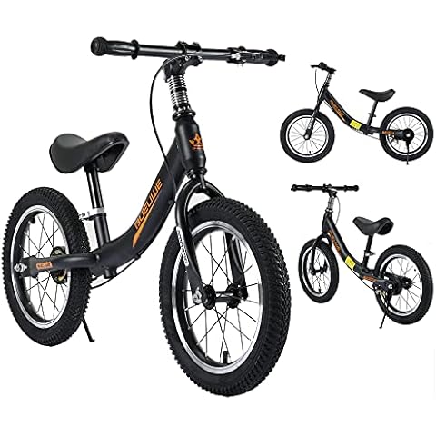 Kids Balance Bike for 2 3 4 5 6 Year Old Boy Girl, 14inch Wheels Air Tires, Adjustable Seat, No Pedal Toddler Bike Lightweight Training Bicycle, Children's Toy Gift Cover