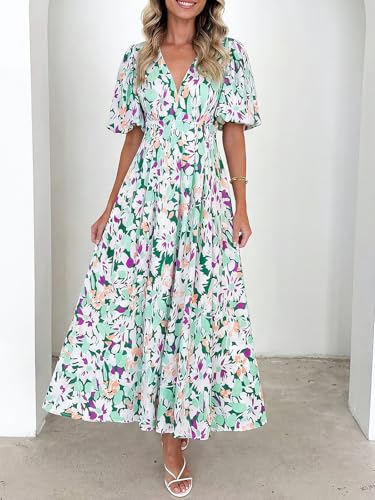 Image of Sissyaki Women's Floral Maxi Dress 2026 Summer Spring Wedding Guest Dress