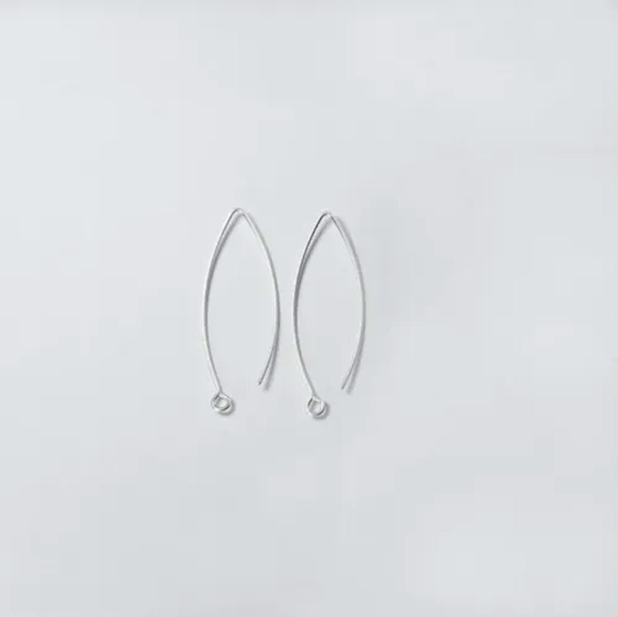 Ganci per Orecchini in Argento 925, Accessori Fai da Te A1529-Gold-A-35mm - 10 Paia