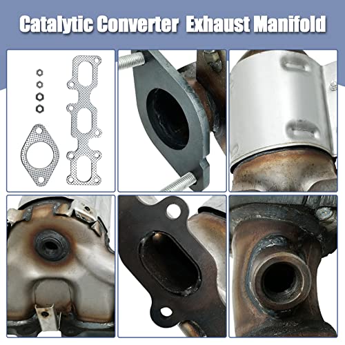 Catalytic Convertor Front Left&Right Compatible With Ford Explorer Flex Taurus Police Interceptor Sedan Sedan 3.5L 2013-2019 Compatible With Lincoln Mks Mkz 2013-2016 Replace Oe 30584 30585 674255 #TOP5