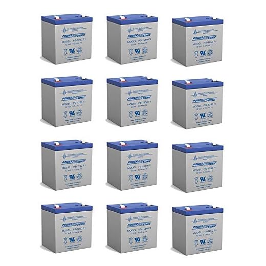 Power Sonic UB1250 Battery 12V 5AH Scooter-Alarms- Back UP Systems - 12 Pack
