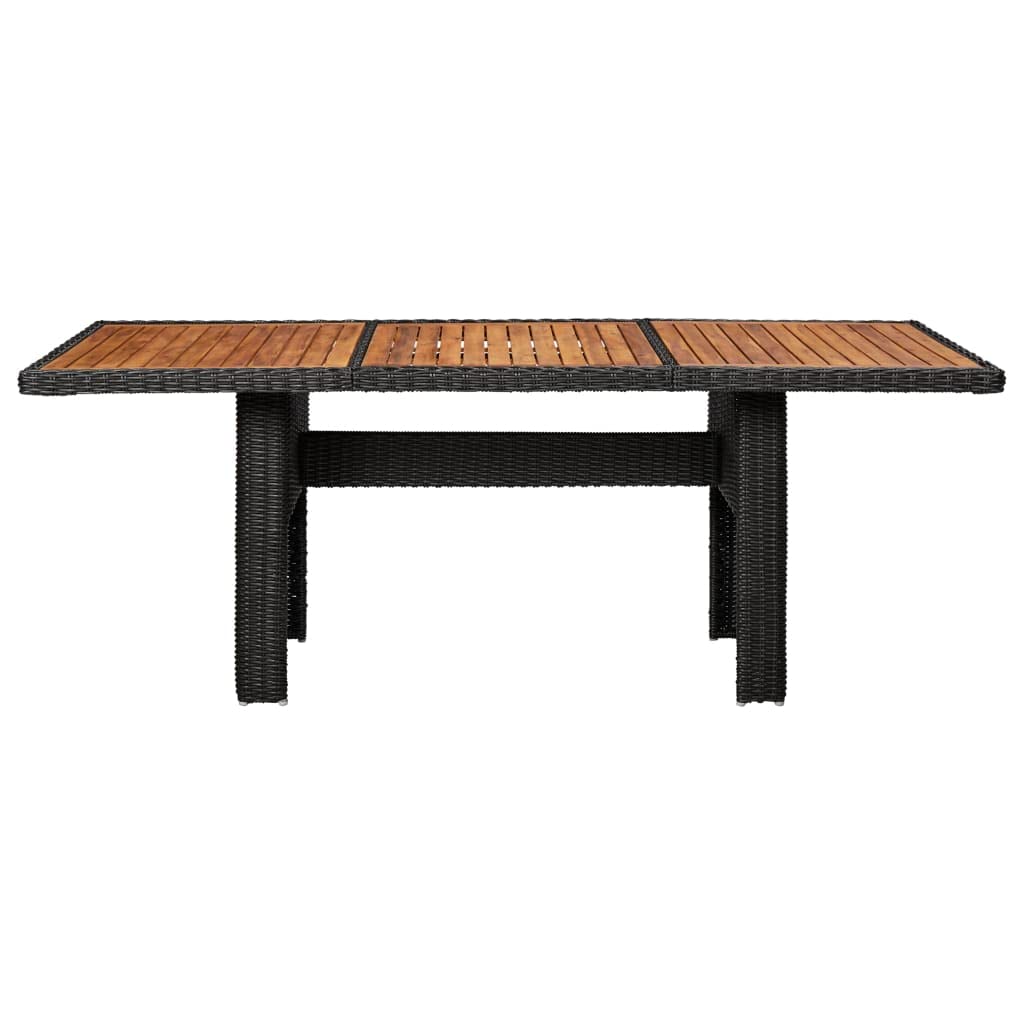 KCCKOM Patio Dining Table Black 78.7