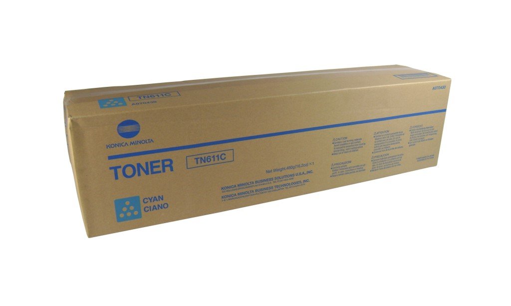 MinoltaKonica- Konica A070430 / TN611C Cyan Laser Toner Cartridge,