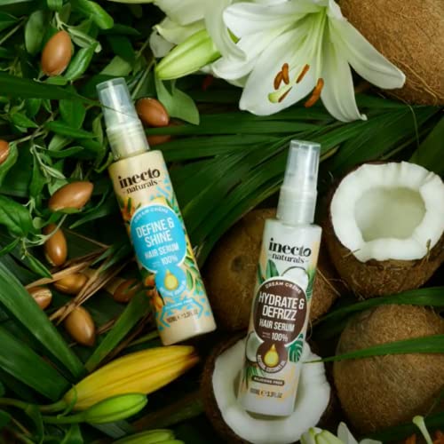 INECTO Naturals Hydrate & Defrizz Coconut Dream Crème Hair Serum 100ml, Anti Frizz, Preservers Moisture for Visibly Smooth Hydrated, 100% Natural Oils, Dry and Damaged - Image 6