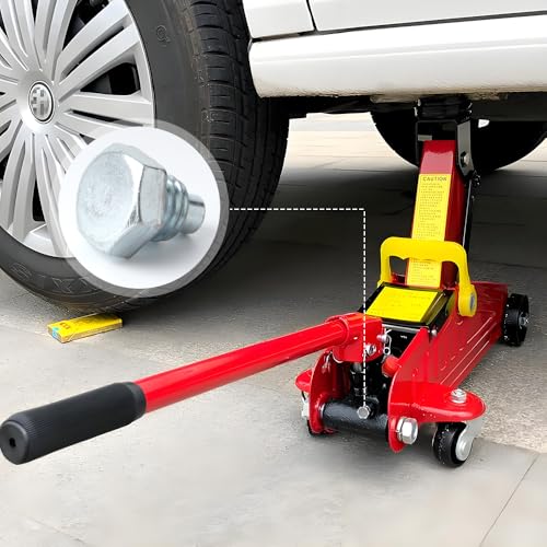 Image of 6 Pcs Car Floor Jack Handle Bolts 3 Ton 4 Ton Horizontal Floor Jack Pressure Rod Fixed Screw Jack Hydraulic Top Handle Screw Replacement Horizontal Jack Repair Parts