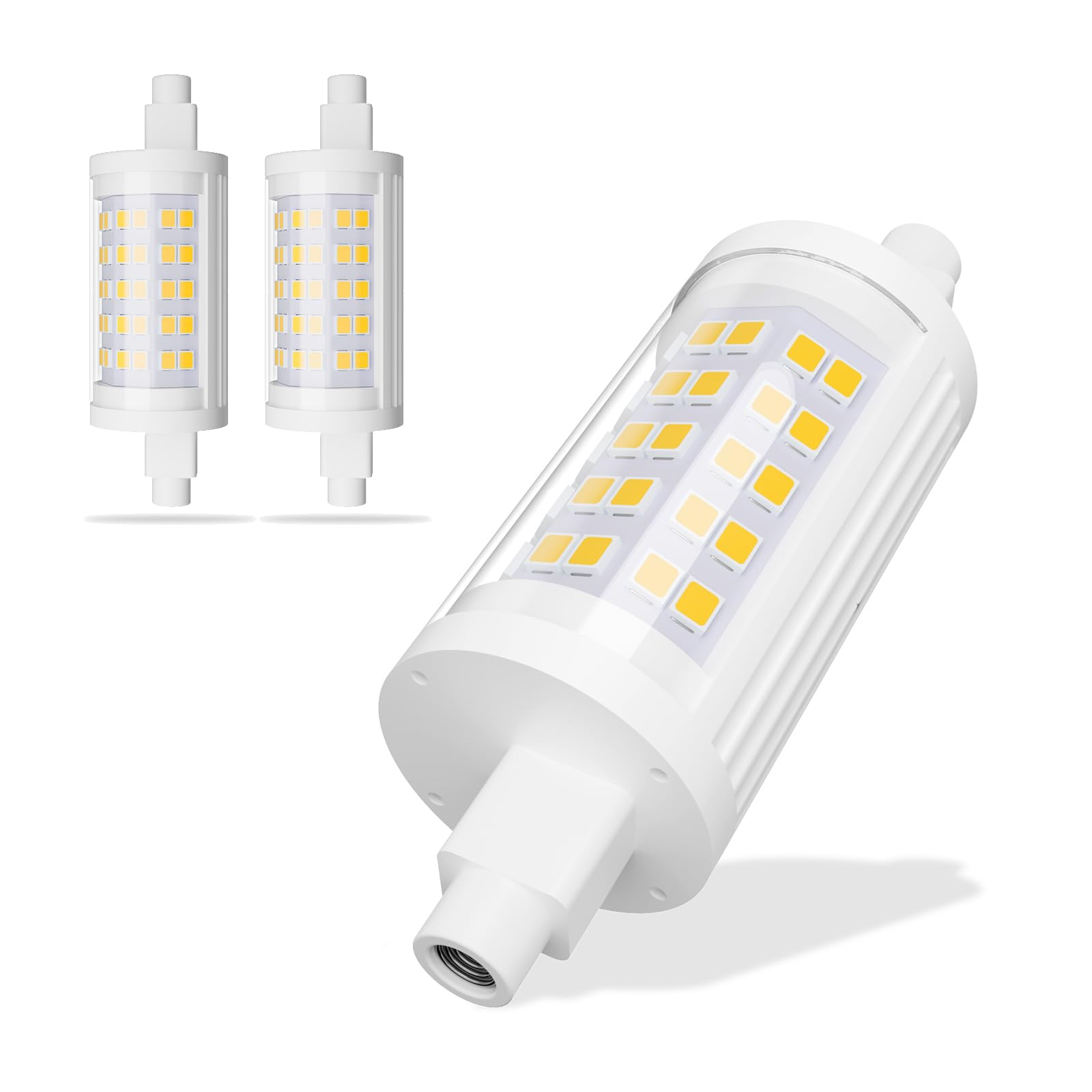 Bvcl Warm White R7s Led Bulb 78Mm, Non-Dimmable Linear Bulbs, 10W 1000Lm, Equivalent To 100W Halogen Lamp, For Floodlight, Security Light, Landscape Light And Work Light (Color : Size : 2Pcs)