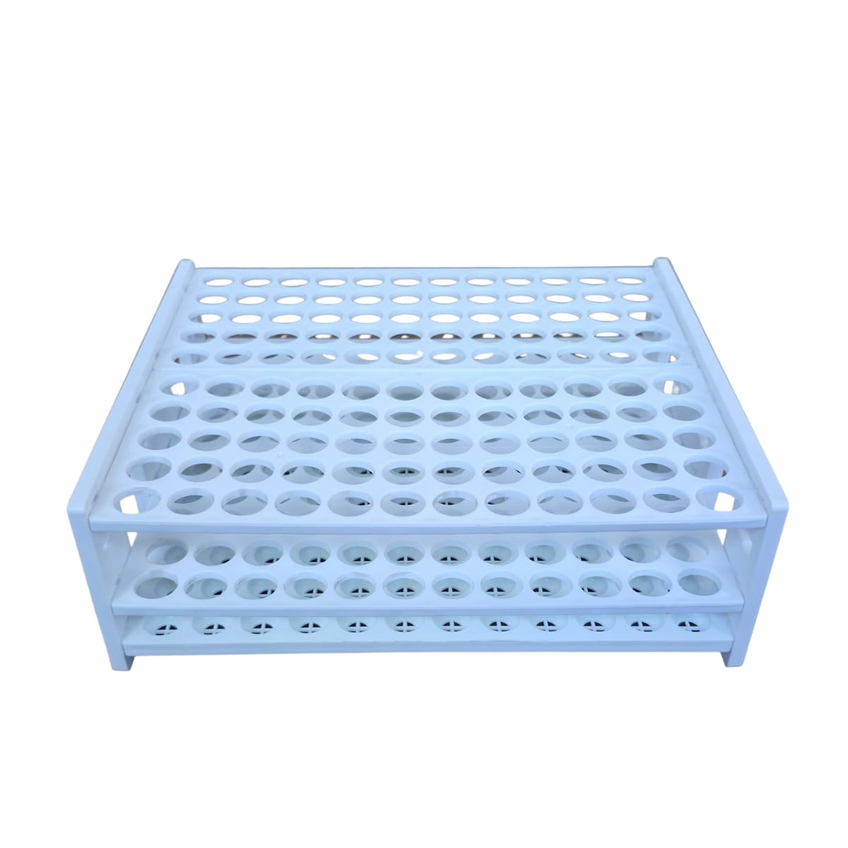 AANIJ® Test Tube Rack 16 mm × 120 Tubes | Polypropylene (PP) Laboratory Test Tube Stand | High Capacity Chemical Resistant & Autoclavable Plastic Tube Holder for Lab, College & Research Use-image-43