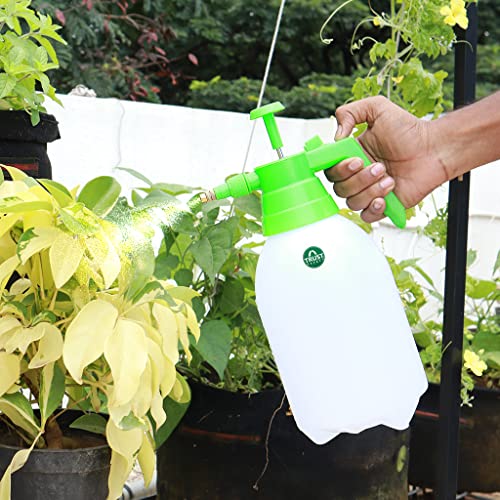Trustbasket Pressure Sprayer 2 Ltr | Spray Bottle For Plants | Gardening Water Pump Sprayer | Plant Spray Bottle For Garden | Spray Bottles For Gardening, Green