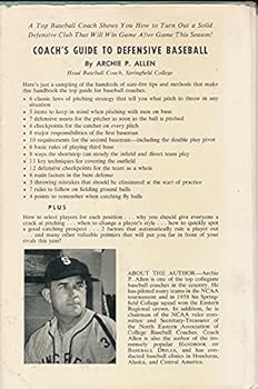Hardcover Coach's guide to defensive baseball Book