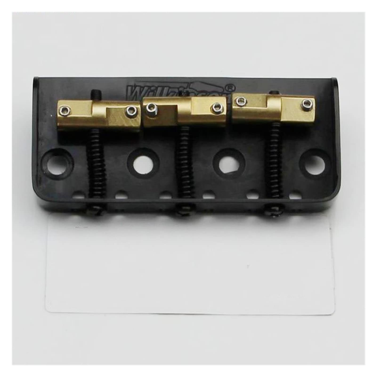 Parti di ricambio chitarra Ponte Per Chitarra Elettrica - Selle Compensate In Cromo, Nero O Oro Per TL Corto (Color : Black)