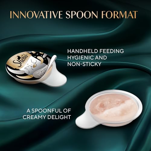 Image of Sheba Melty Spoons Lickable Creamy Cat Treats, Maguro Flavour with Tuna Cream, 40g X 8 Packs, Dual Texture, Innovative Spoon Format for Ultimate Indulgence, Creamy Treats for Bonding