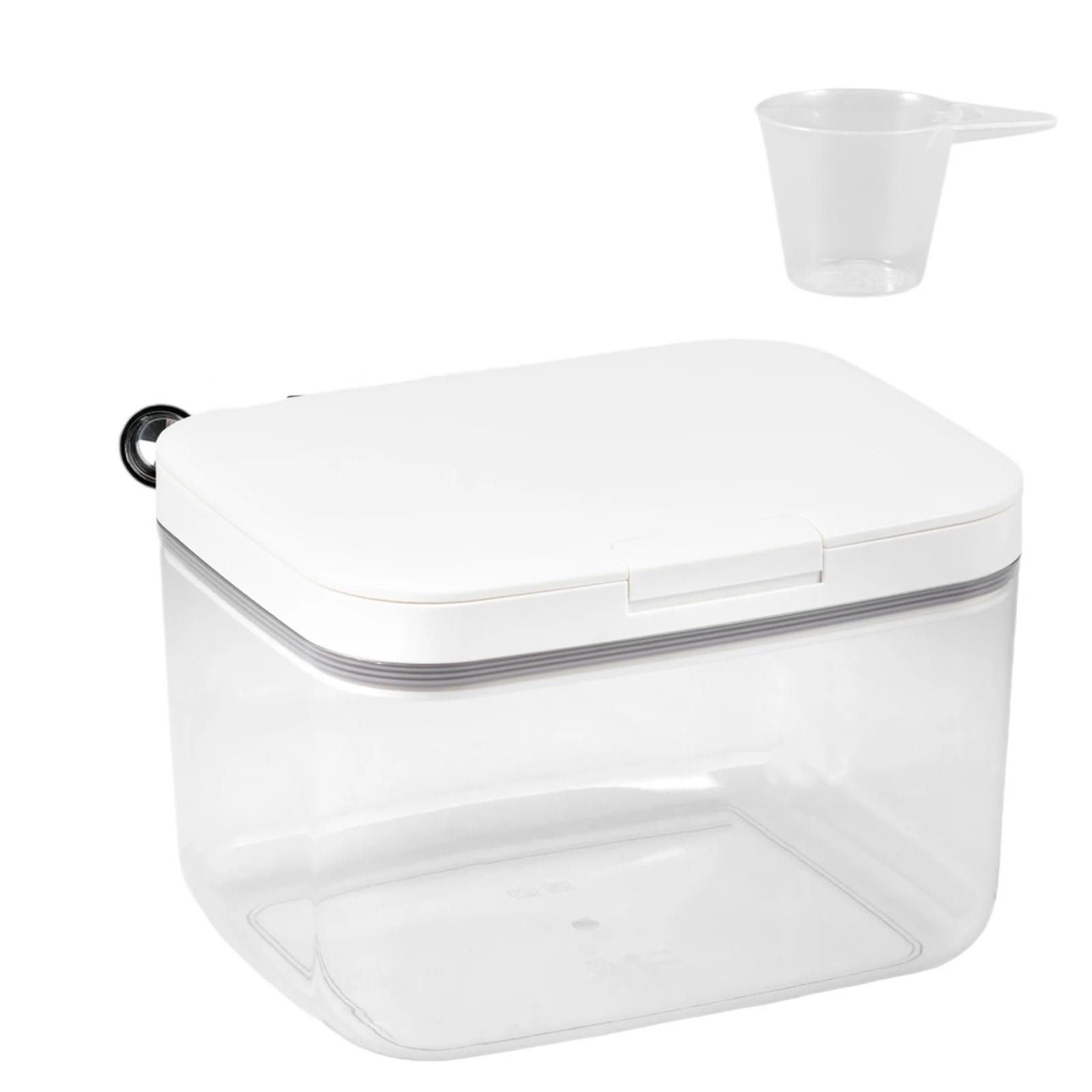 ZGCrumphant Laundry Pods Container Laundry Pod Storage Container Pop-Up Bathroom Washing Powder Clear Box With Lid Bathroom(1PC 2.8L)