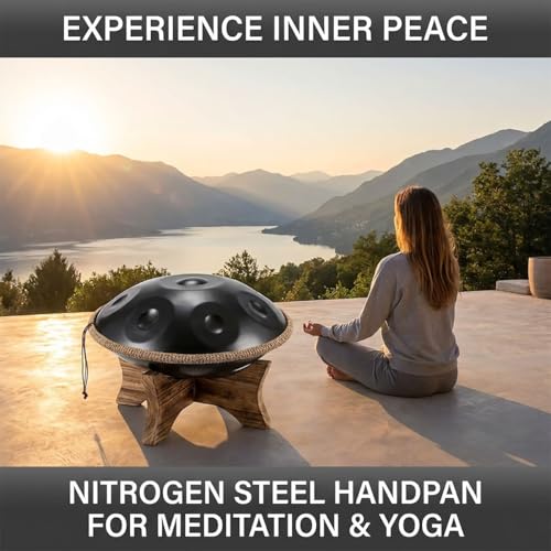 Tambor Handpan 12 notas 22 pulgadas 440 Hz D Menor miniatura 3