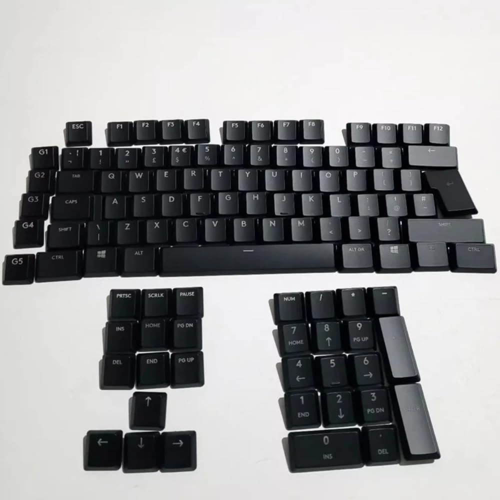 Nouveaux keycaps translucides adaptés aux claviers mécaniques Logitech G813/G815/G913/G915/G915 TKL Series avec disposition britannique