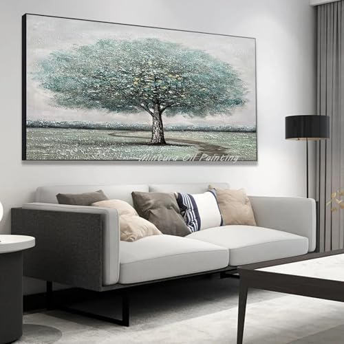 Tableau d'art mural en peinture à l'huile sur toile premium 80x160 cm