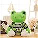 MENG Jouets Doux 1Pc 26Cm / 53Cm Jolie Grenouille Peluche Peluche Douce Dessin Animé Vêtue de Grenouille Poupée Poupée D'Animaux Enfants Dort Jouets Enfants Anniversaire Cadeaux Peluche Jouets,26 Cm