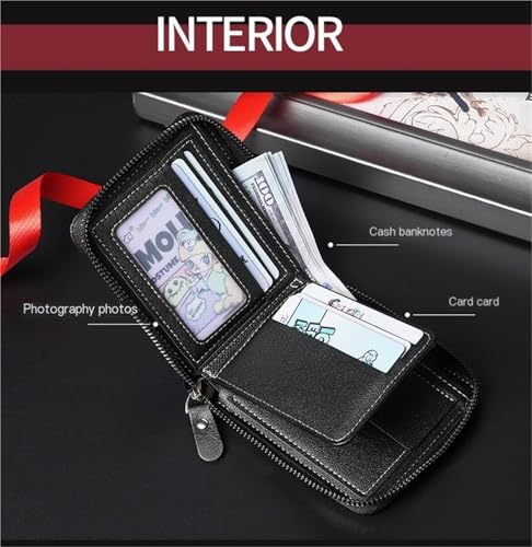 Men's Coin Purse with Multiple Card Slots(Black)4