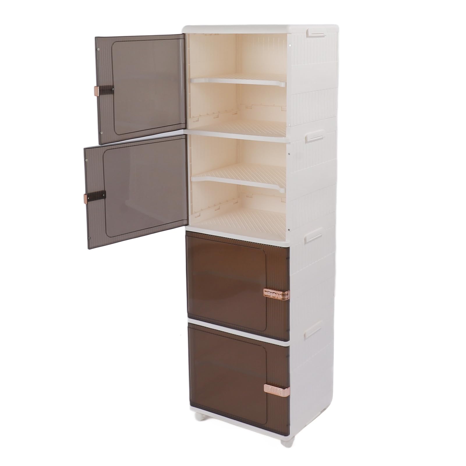 Cajas de Almacenamiento Plegables con Puerta Magnética y Ruedas