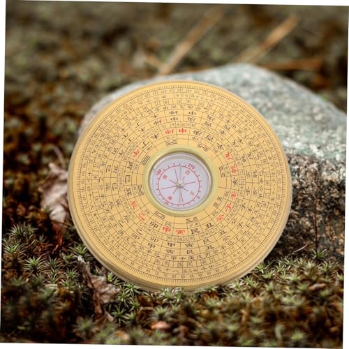 Brújula portátil de cobre Feng Shui para camping y senderismo miniatura 5