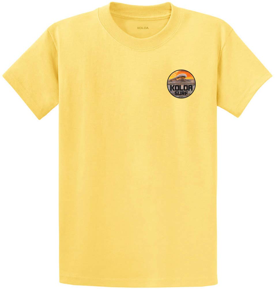 Koloa Mens Vintage Surfer Logo Heavy Cotton Tee in Regular, Big and Tall