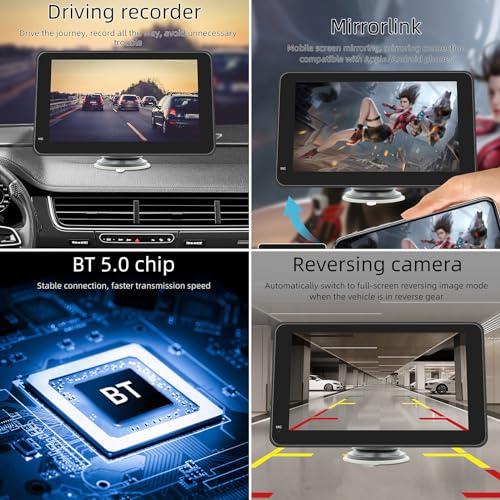 Pantalla para automóvil de 7 pulgadas con CarPlay, Android Auto y cámara de respaldo 5