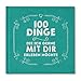 Produktbild 100 Dinge Buch - 100 Dinge,die ich gerne mit Dir erleben möchte - Chalkboard türkis Partnergeschenk