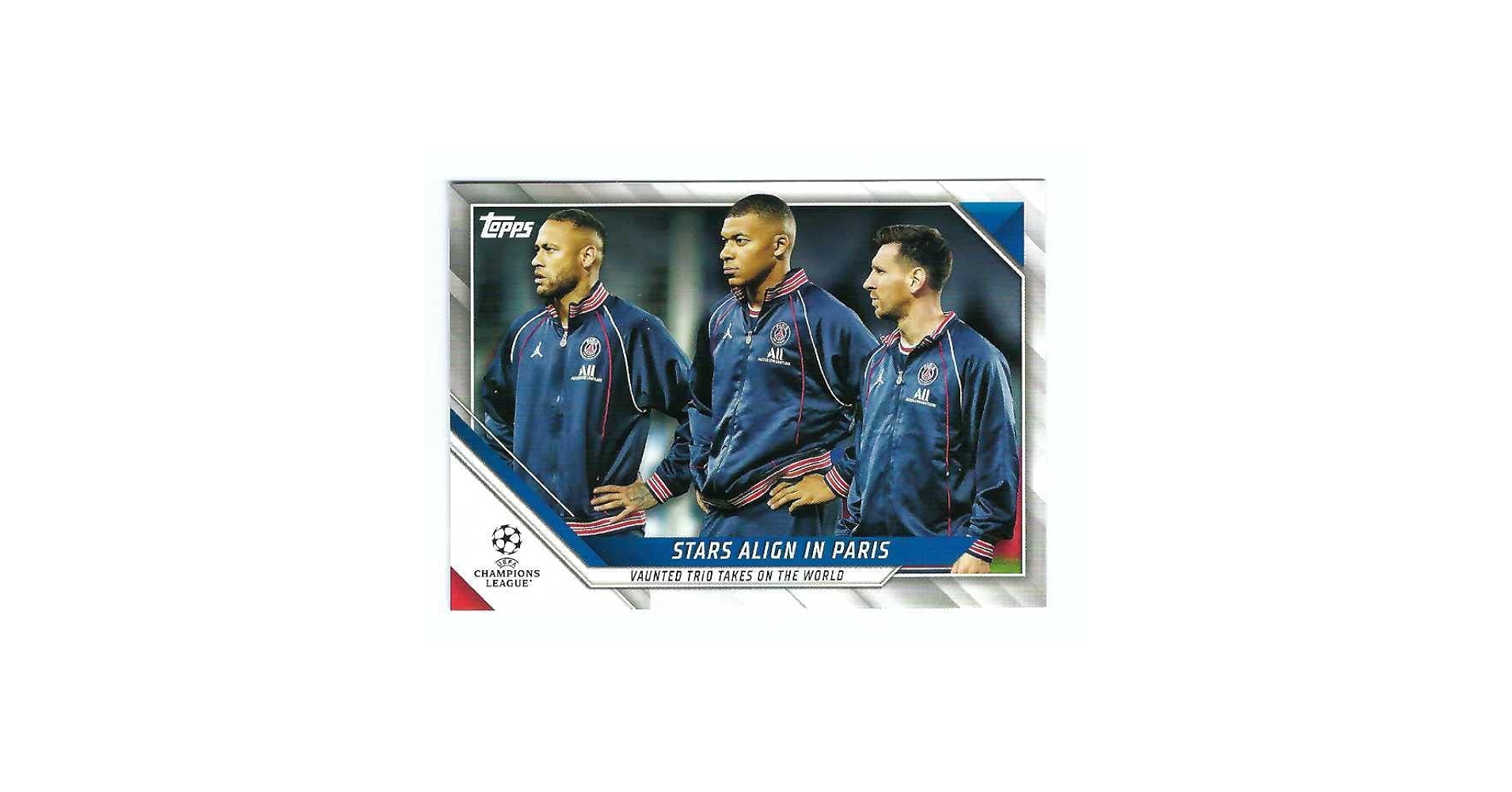 22-23 Topps Messi mbappe メッシ エムバペ ネイマール トレカでメッシ＋エムバペ＋ネイマールが実現！ 「Topps Now」で