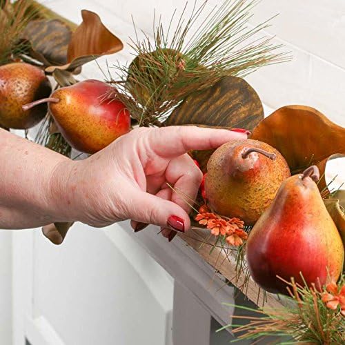 Miniatura 2 de Factory Direct Craft Guirnalda de granada artificial, hoja de magnolia y pino para decoración del hogar, acentuación y exhibición