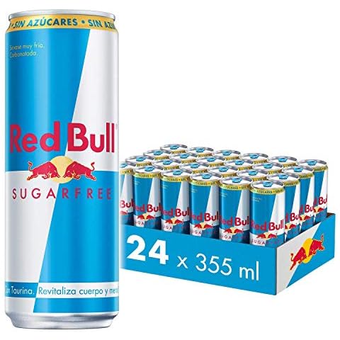 Red Bull Sugarfree - Bebida Energética sin Azúcar, 24 latas de 355ml Cover