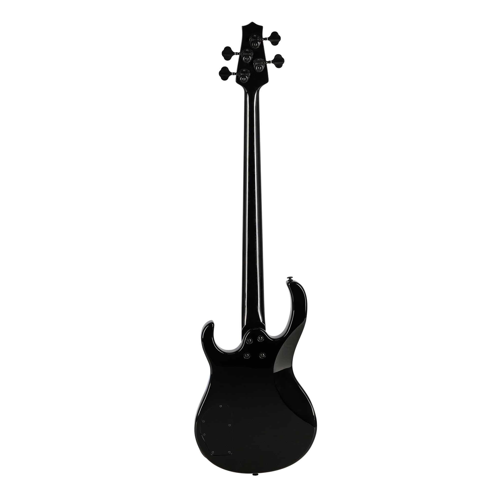 H. Jimenez 4 String Glossy Black Bass Guitar With Deluxe Padded Gig Bag (LBS4-BK)