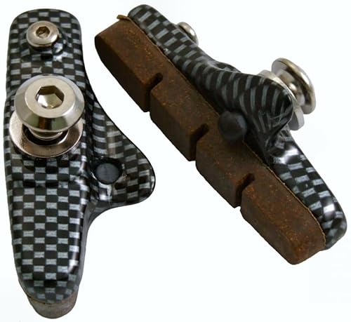 DiscoBrakes-Bremsbeläge kompatibel mit Shimano Dura-Ace Ultegra, Dura A für Rennrad-Carbonfelgen, Carbon-Effekt-eloxiertes Finish