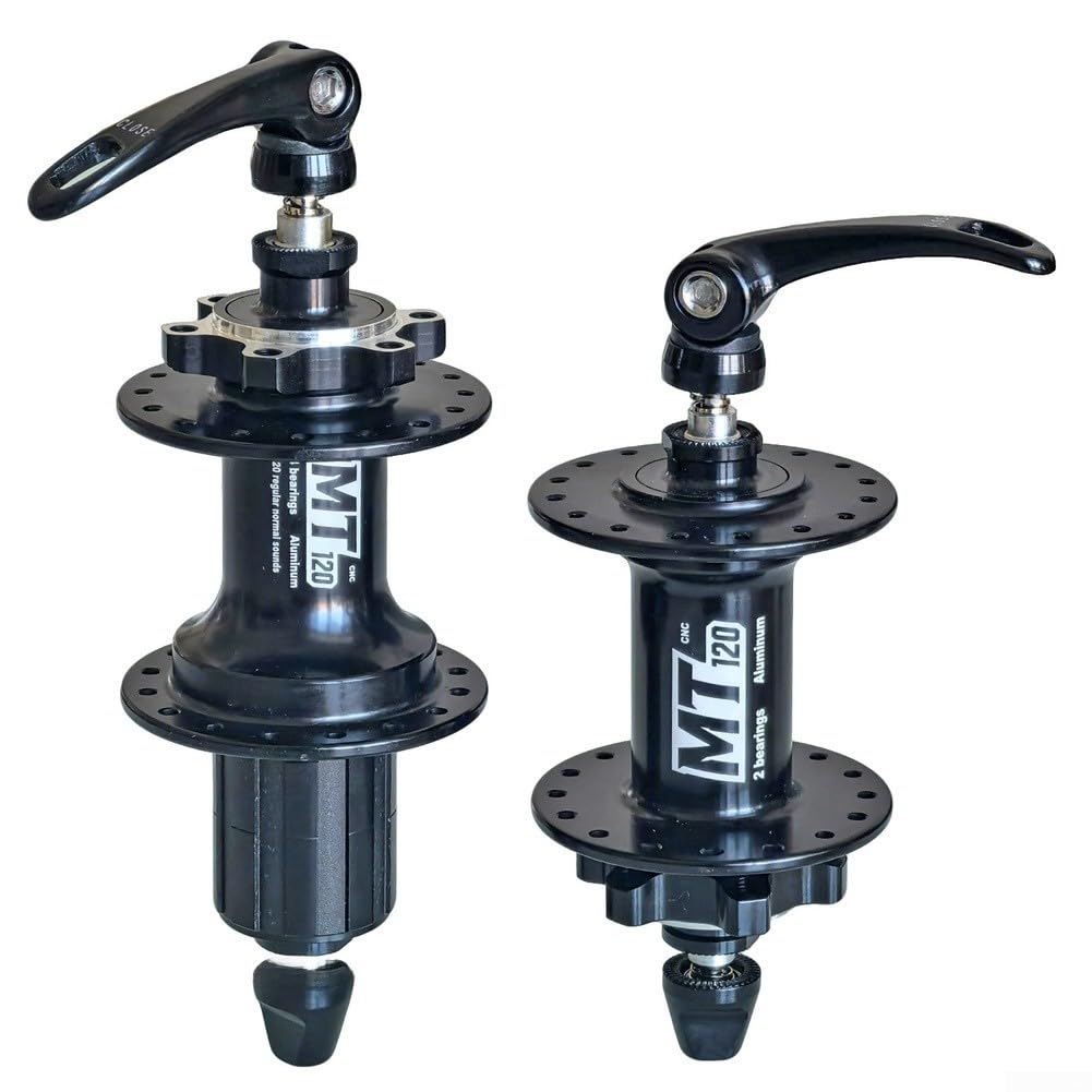 Mozzicini Bici Alluminio 28 Fori 11/12 Velocità QR | Alluminio leggero, 28 fori raggi 2mm, cuscinetti sigillati, freno disco 6 viti, 11/12 velocità