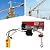 220lbs Electric Hoist, Auto Lifting Hoist 110V Electric Crane with Wired Remote Control & Single/Double Slings Garage Ceiling Pulley Winch w/Emergency Stop Switch