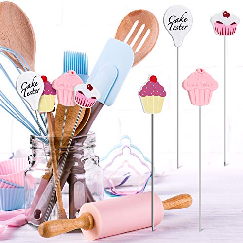 Cake Tester Needles Holiday Stainless Steel Reusable Cake Testing Needles Practical Cake Tester Skewer Needles For Kitchen Home Bakery Tools, 4 Pieces #TOP3