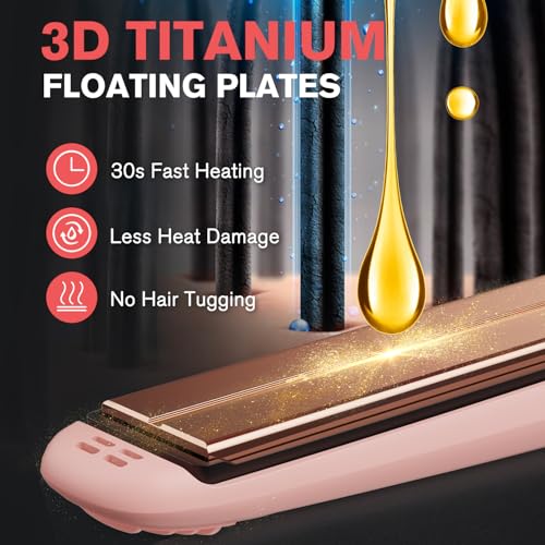 Plancha de Pelo 2 en 1 MiroPure Titanio con 13 Temperaturas miniatura 4