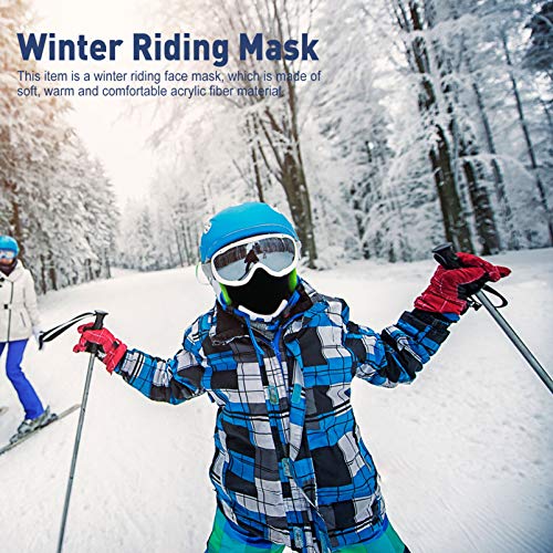 Amosfun Capa de Esqui Balaclava à Prova de Vento Boné à Prova de Vento Capa de Rosto de Lã Térmica A