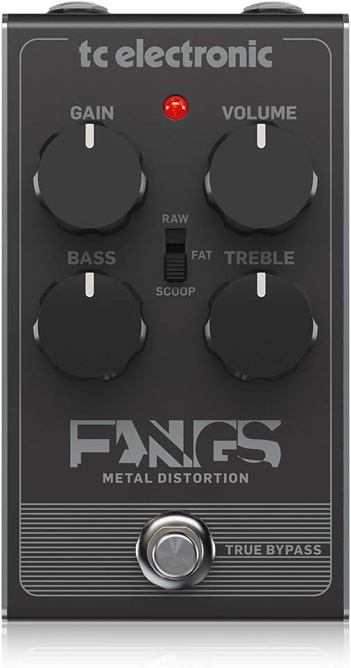 TC Electronic FANGS METAL DISTORTION Ultra-Thick, High Gain Distortion with Super Tight Response