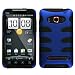 MyBat HTCEVO4GHPCSK303NP Titanium Fishbone Protective Case for HTC Evo 4G - 1 Pack - Retail Packaging - Dark Blue/Black