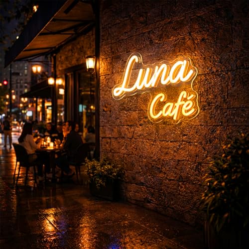 Image of Custom Outdoor Business Neon Sign, Waterproof LED Logo Display for Stores